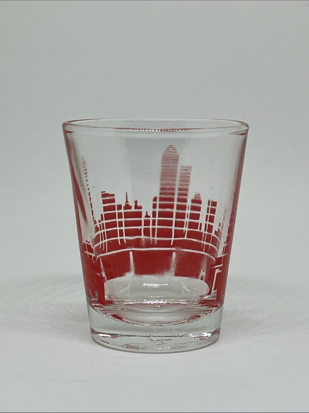 Dallas Red Cityscape Shot Glass - Picture 6 of 6